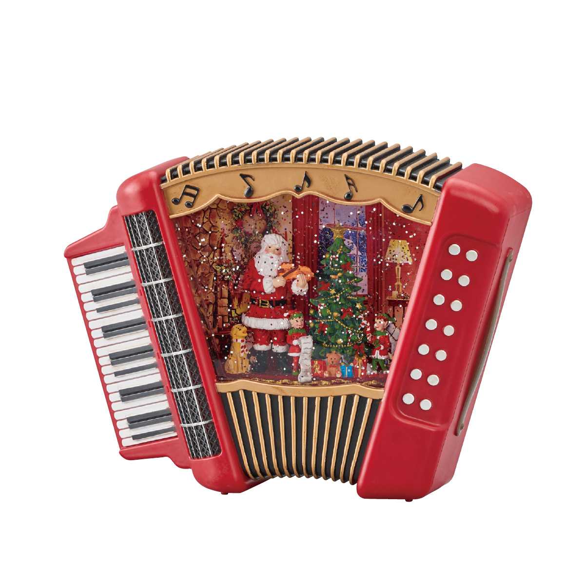 LEDスノーイングライト アコーディオンサンタ