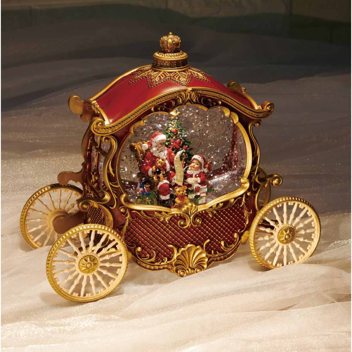 LEDスノーイングライト 馬車 幅26cm 