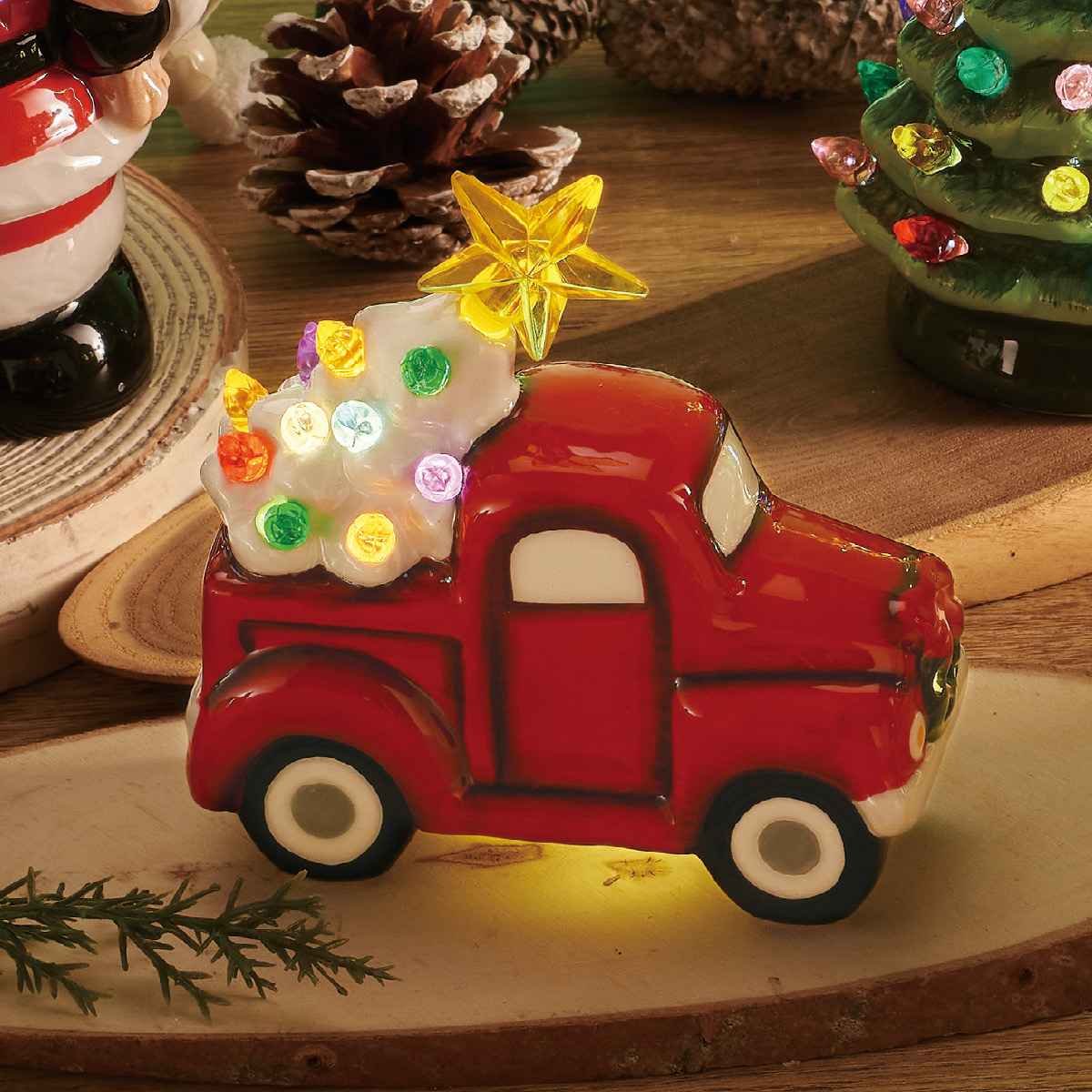 LEDセラミックスタンド カー 幅11×高さ11cm