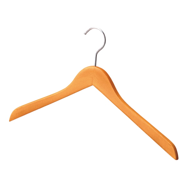 【100本】木製ハンガー平型 ナチュラル〔ストエキオリジナル〕