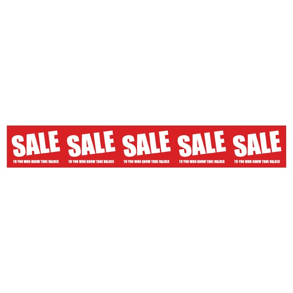 シンプルSALE 不織布幕