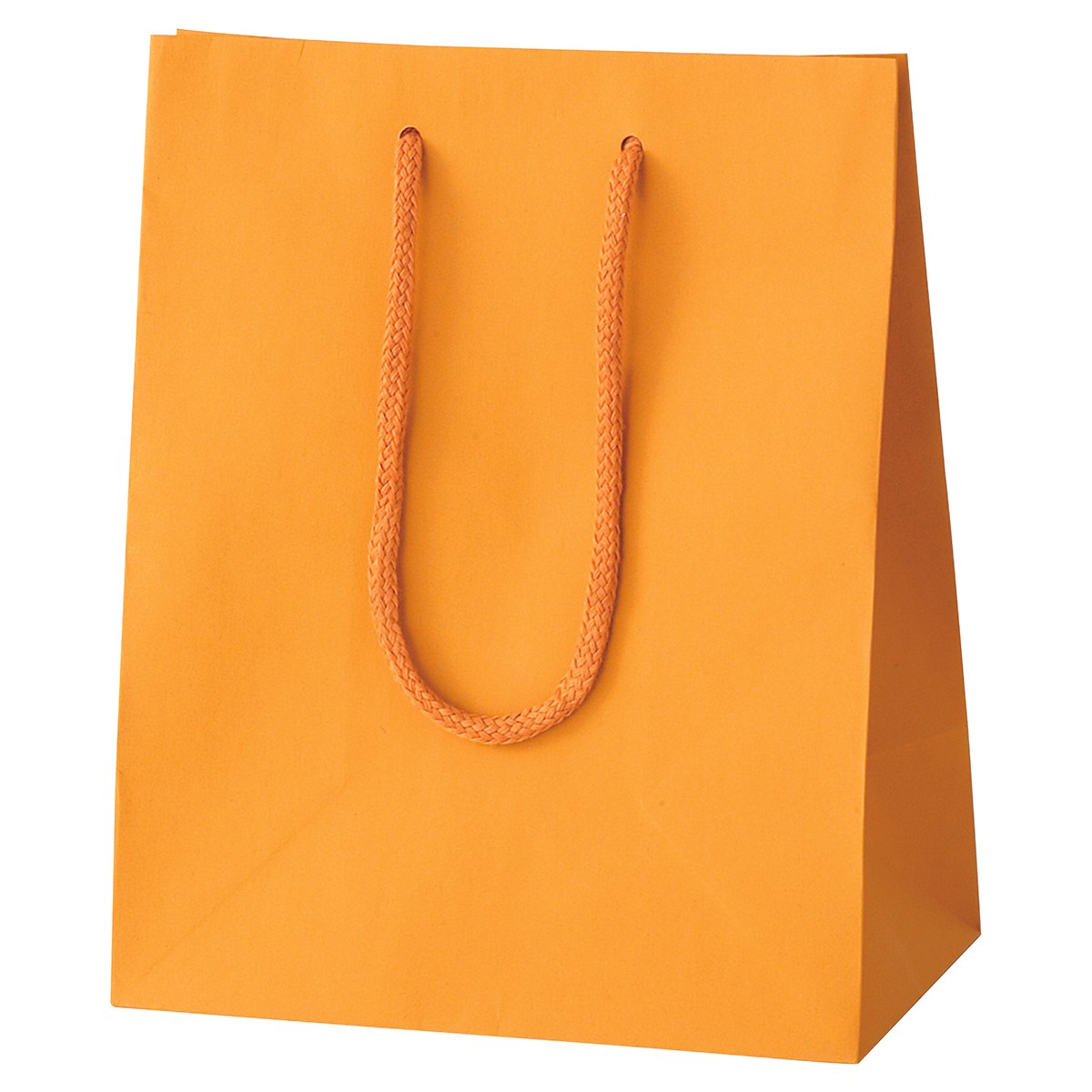 カラー手提げ紙袋 オレンジ