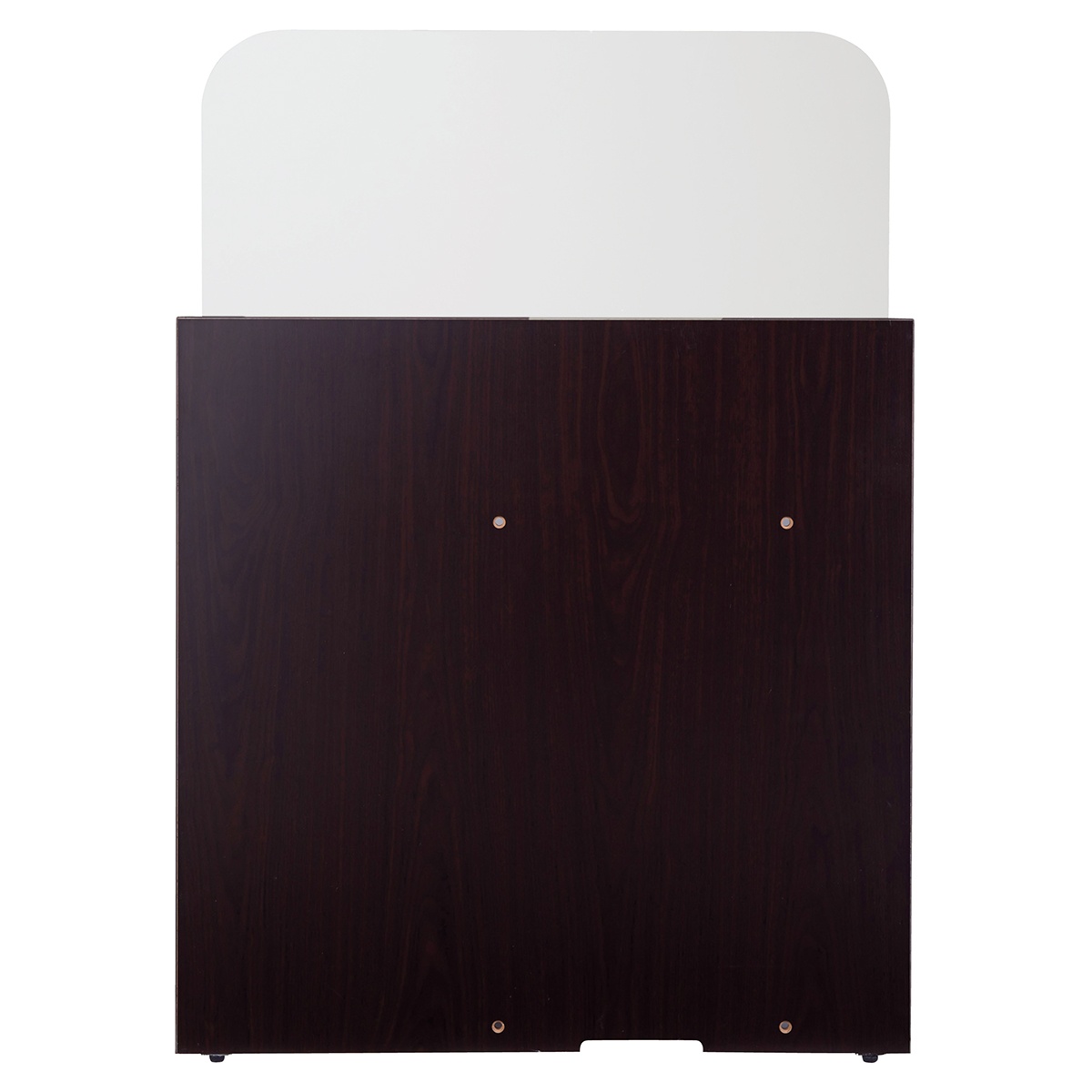 木製ローカウンター H70cm W90cm エクリュ 1台組み合わせ自在のレジ台カウンター。付属のネジで隣の本体同士を連結し、一体型としてご使用いただけます。コード穴があります。レジカウンター おしゃれ 受付カウンター レジ台