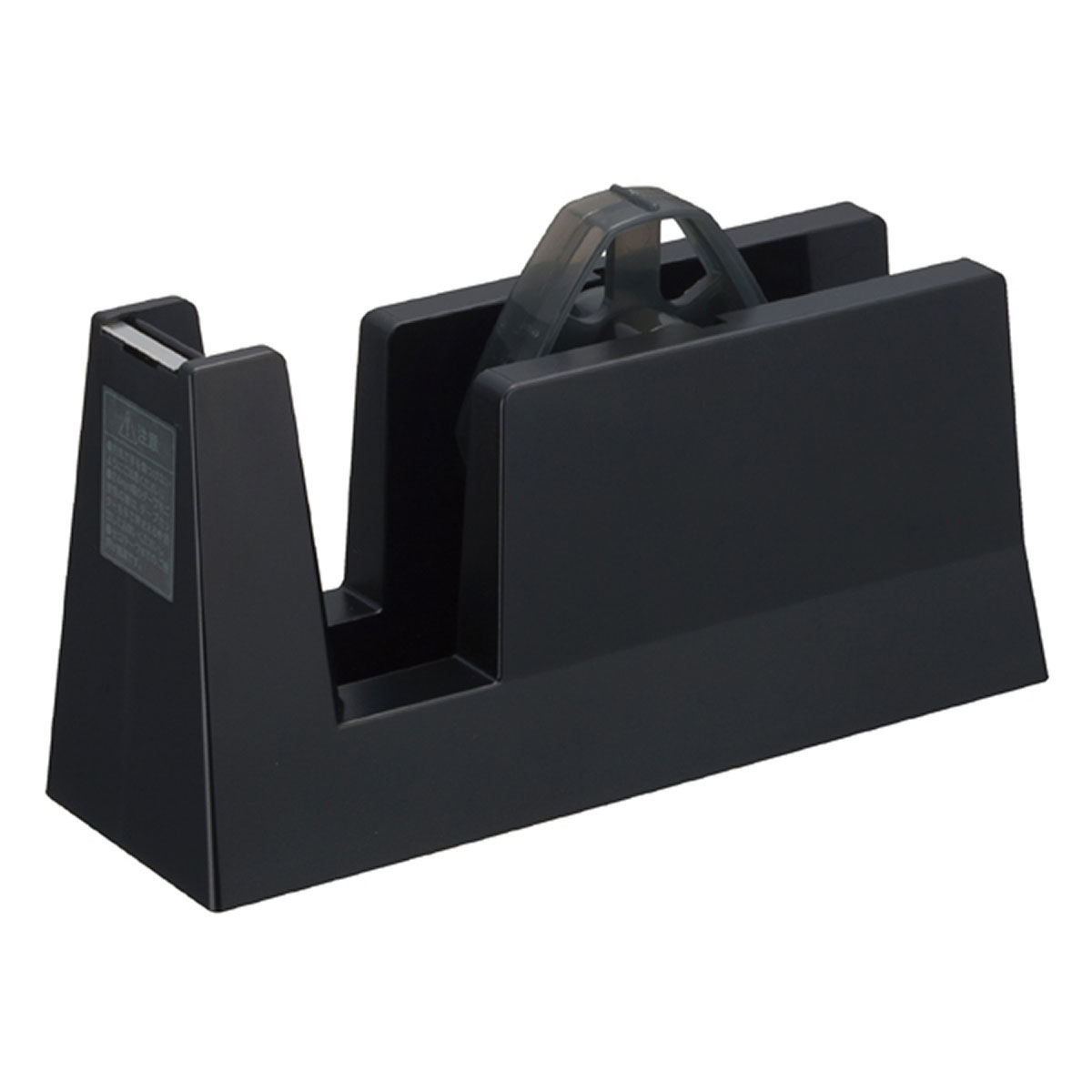 ANYTHING テープカッター 黒 ブラック デザイナー デザイン テープカッター 直線美(R) for Business(白): 事務用品／文房具ストア
