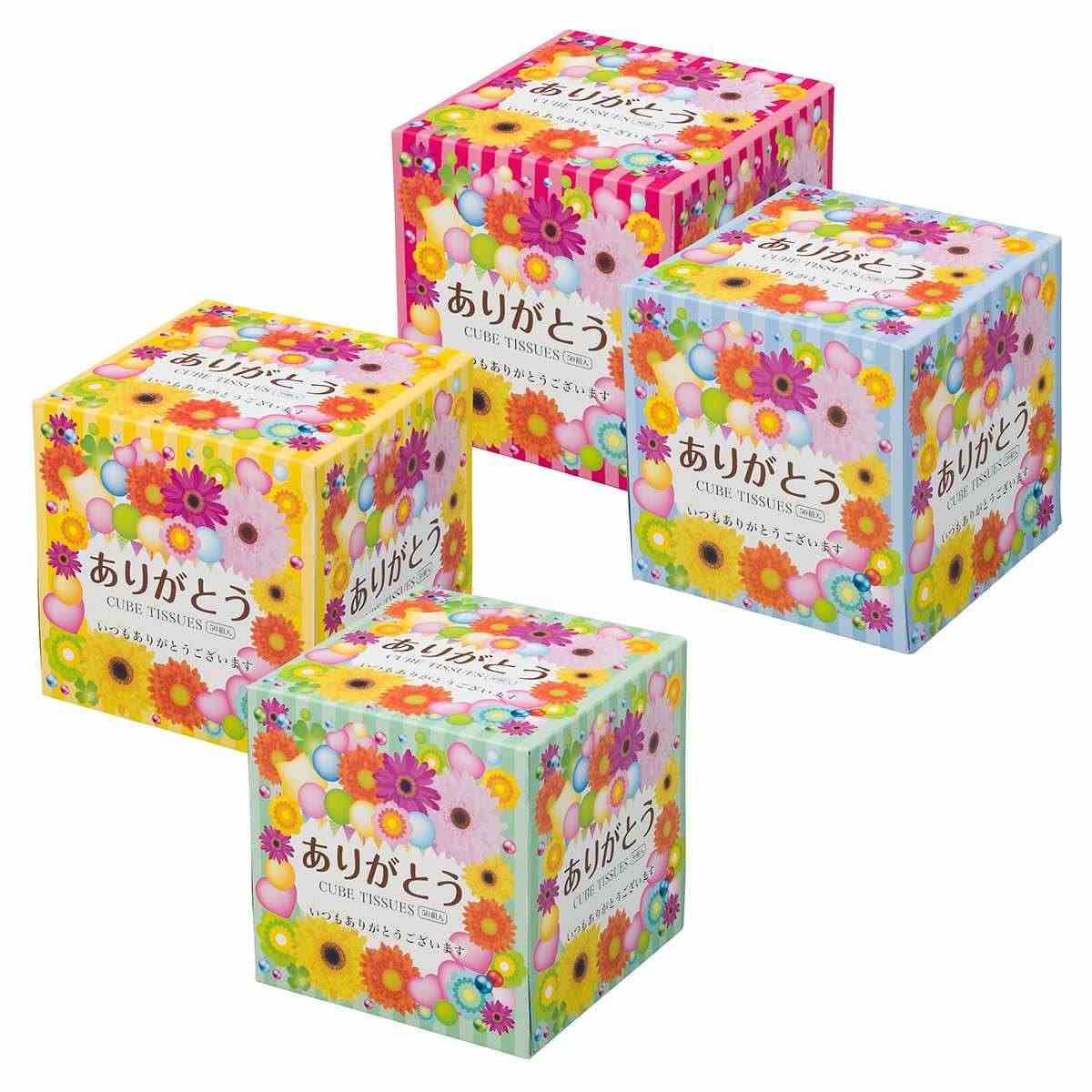 【100個】ありがとうキューブティッシュ