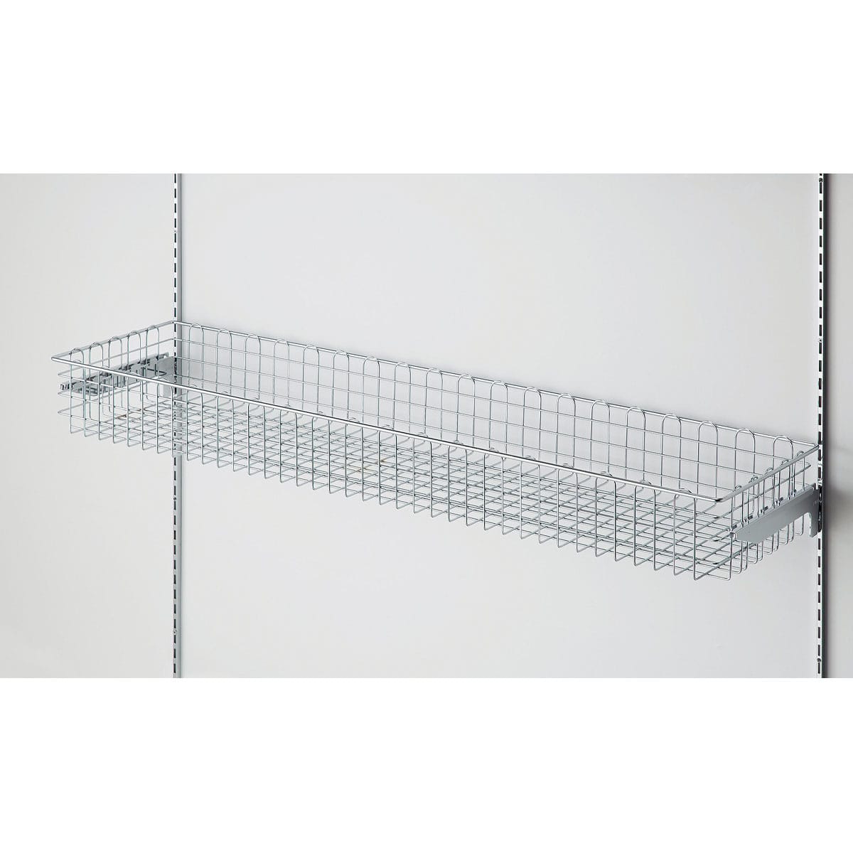 ワイヤーバスケットセット 幅120cmタイプ 奥行30cmクローム〔ストエキオリジナル〕