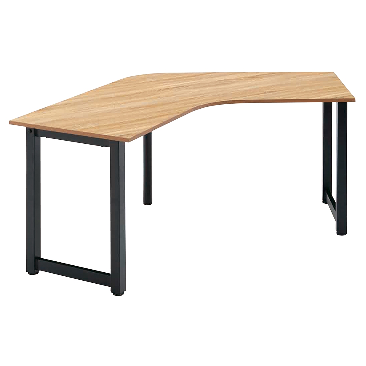 ブーメラン型テーブル ブラック脚xラスティック 【通販】ストア・エキスプレス