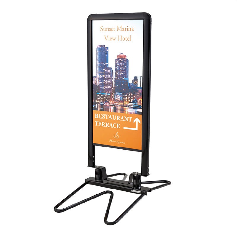 【屋外対応】ウインドマスターコンパクト看板 ブラック