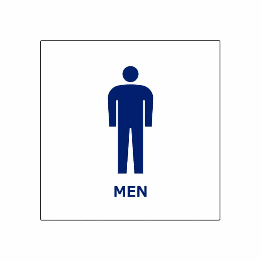 サインプレート2枚【MEN】正方形小