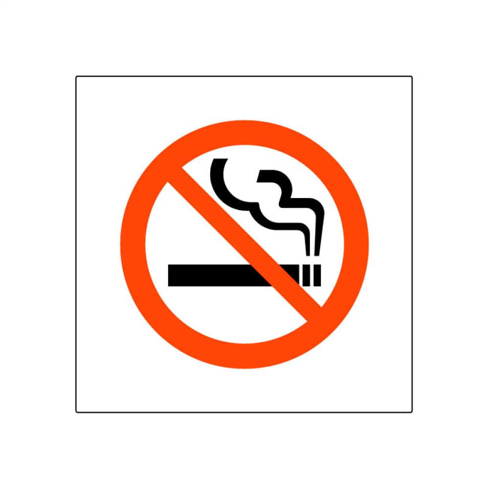 2枚入【禁煙】サインプレート正方形小