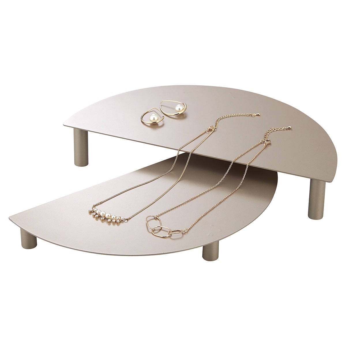 スチール製半円ディスプレイ