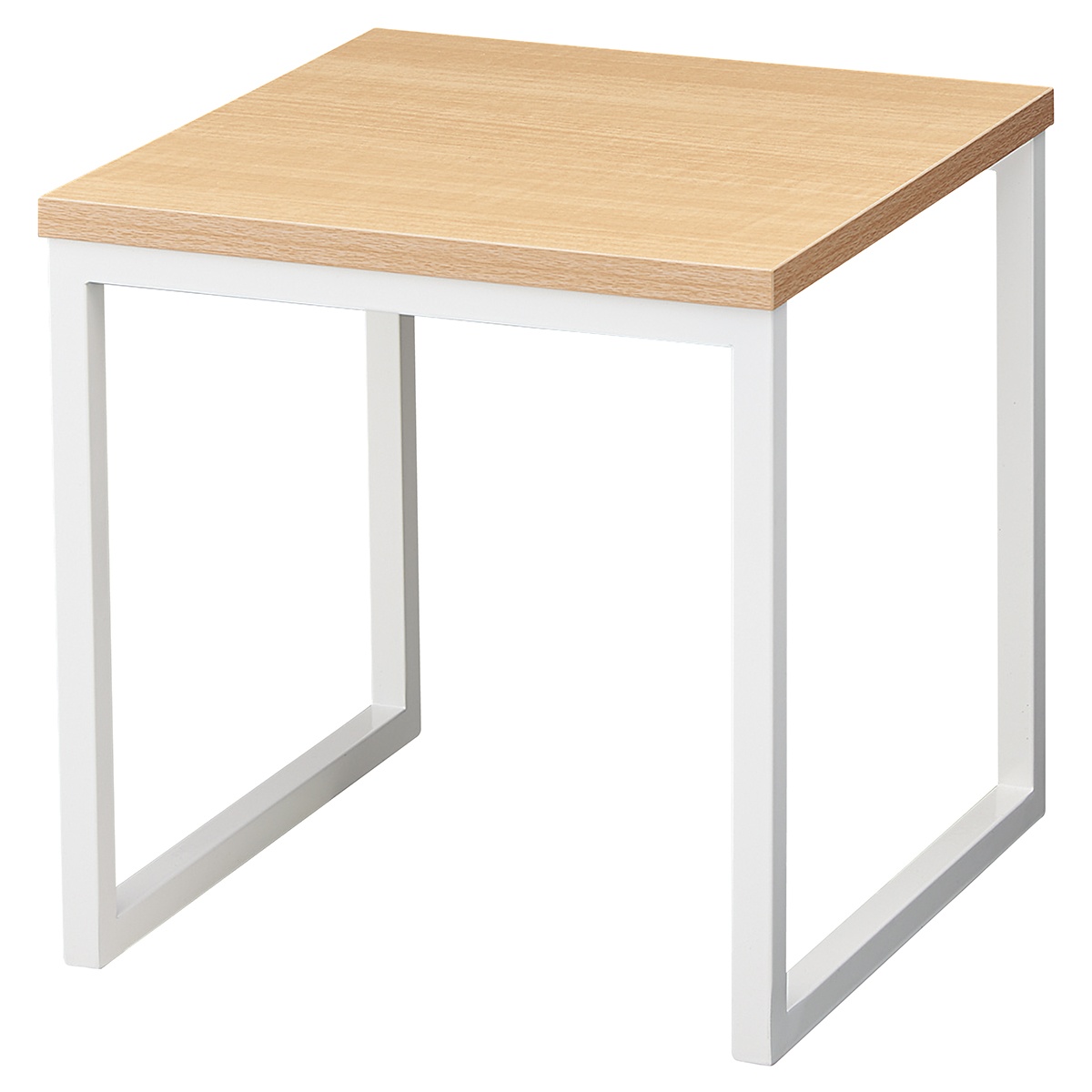 処分特価 木製コの字型テーブル 小 エクリュ色 Aタイプ 【店舗什器 ディスプレイ用テーブル テーブル（木製天板） 木製スリムコの字テーブ その他 