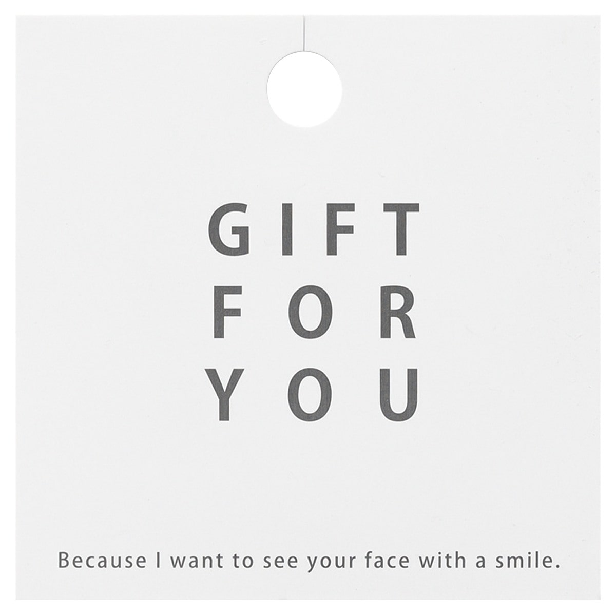 【50枚】シンプルギフトタグ ギフトフォーユー