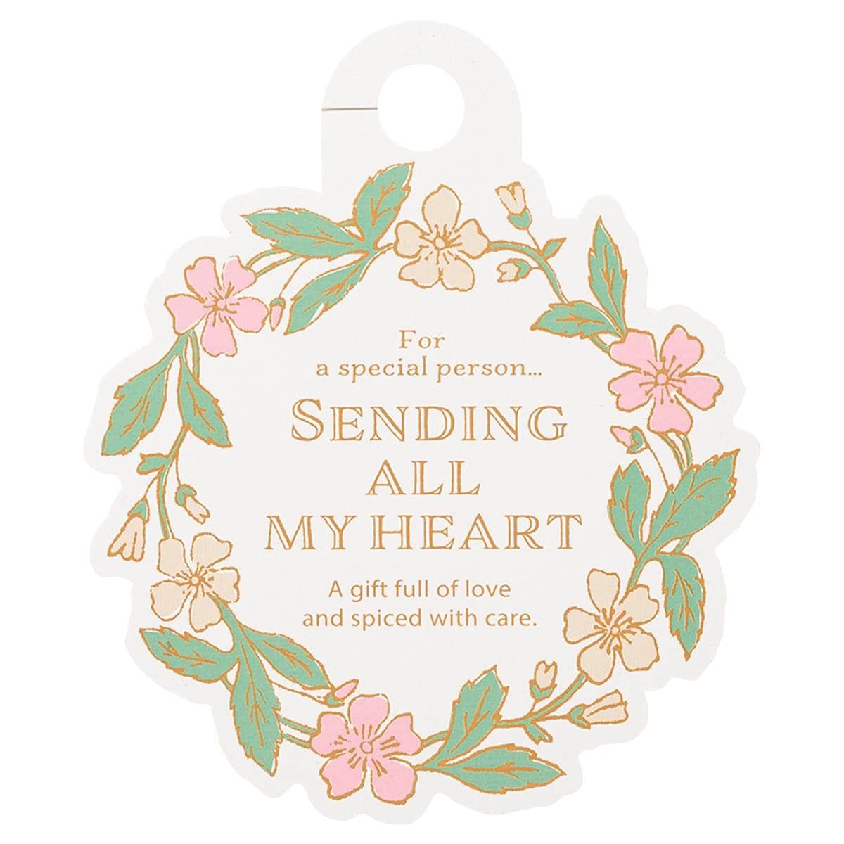 【50枚】シンプルギフトタグ フラワーリース