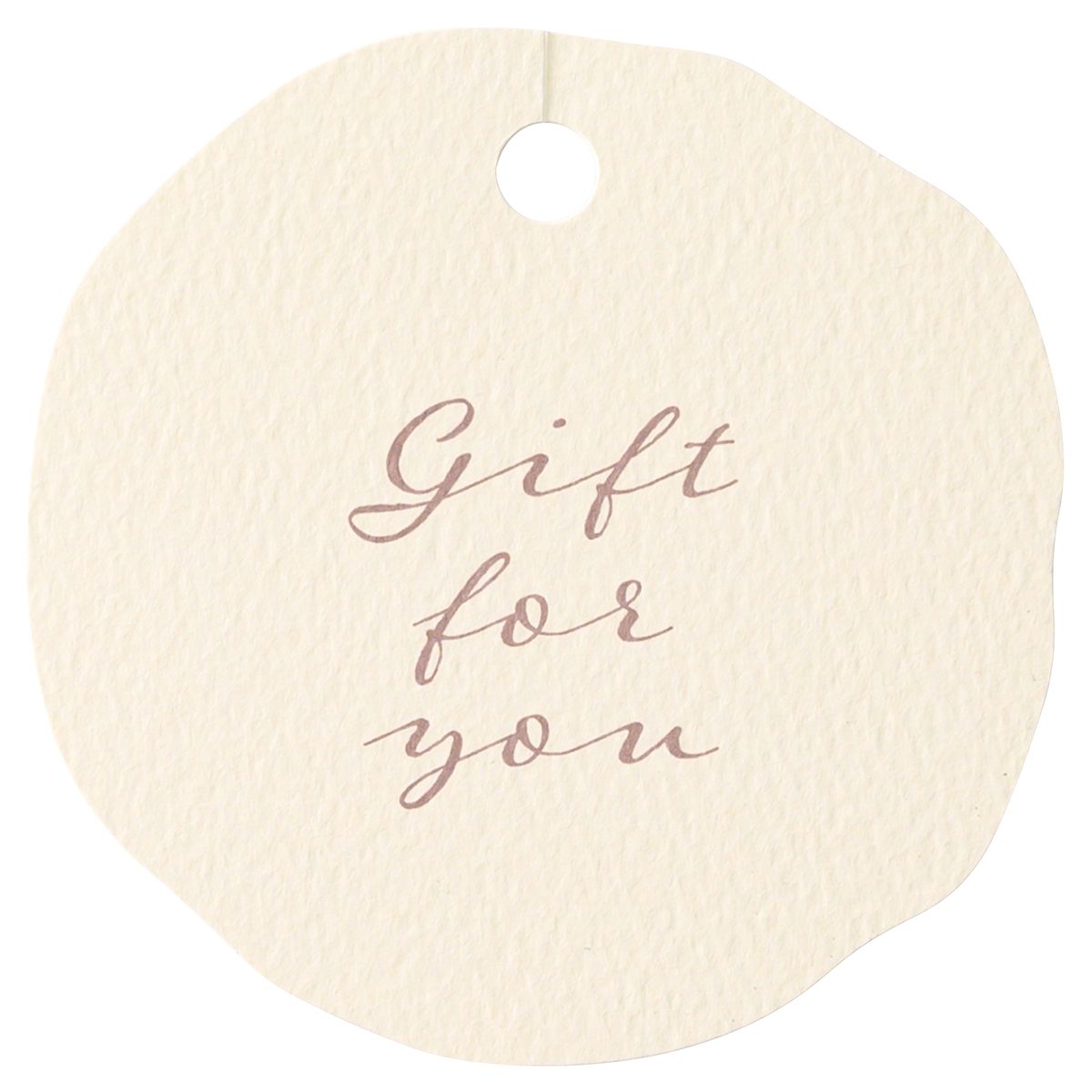 【50枚】シンプルギフトタグ ナチュラル