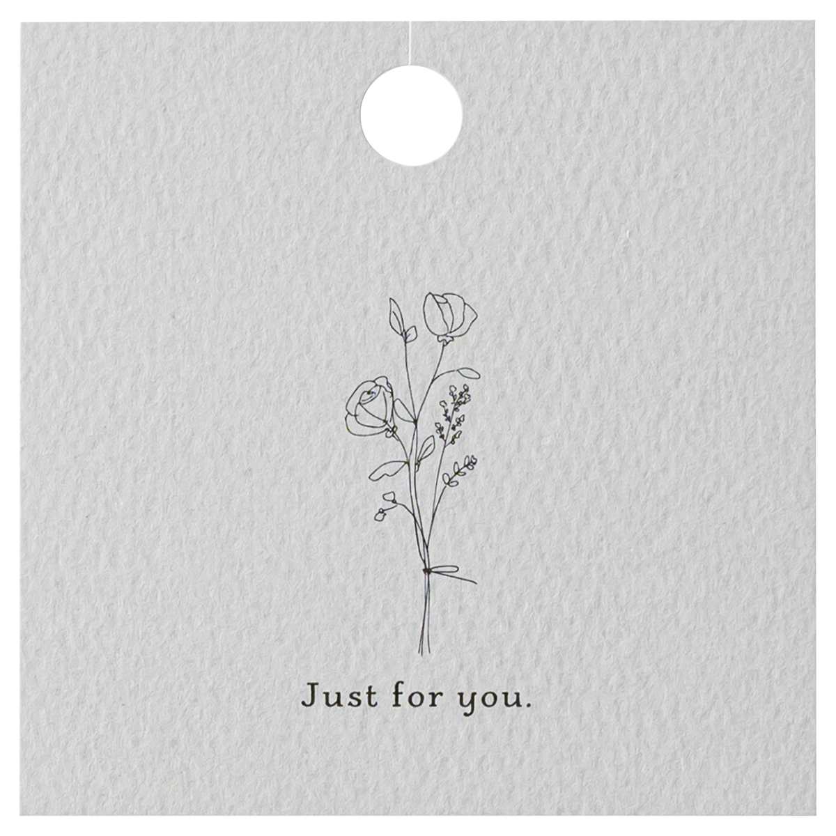 【50枚】シンプルギフトタグ シックフラワー