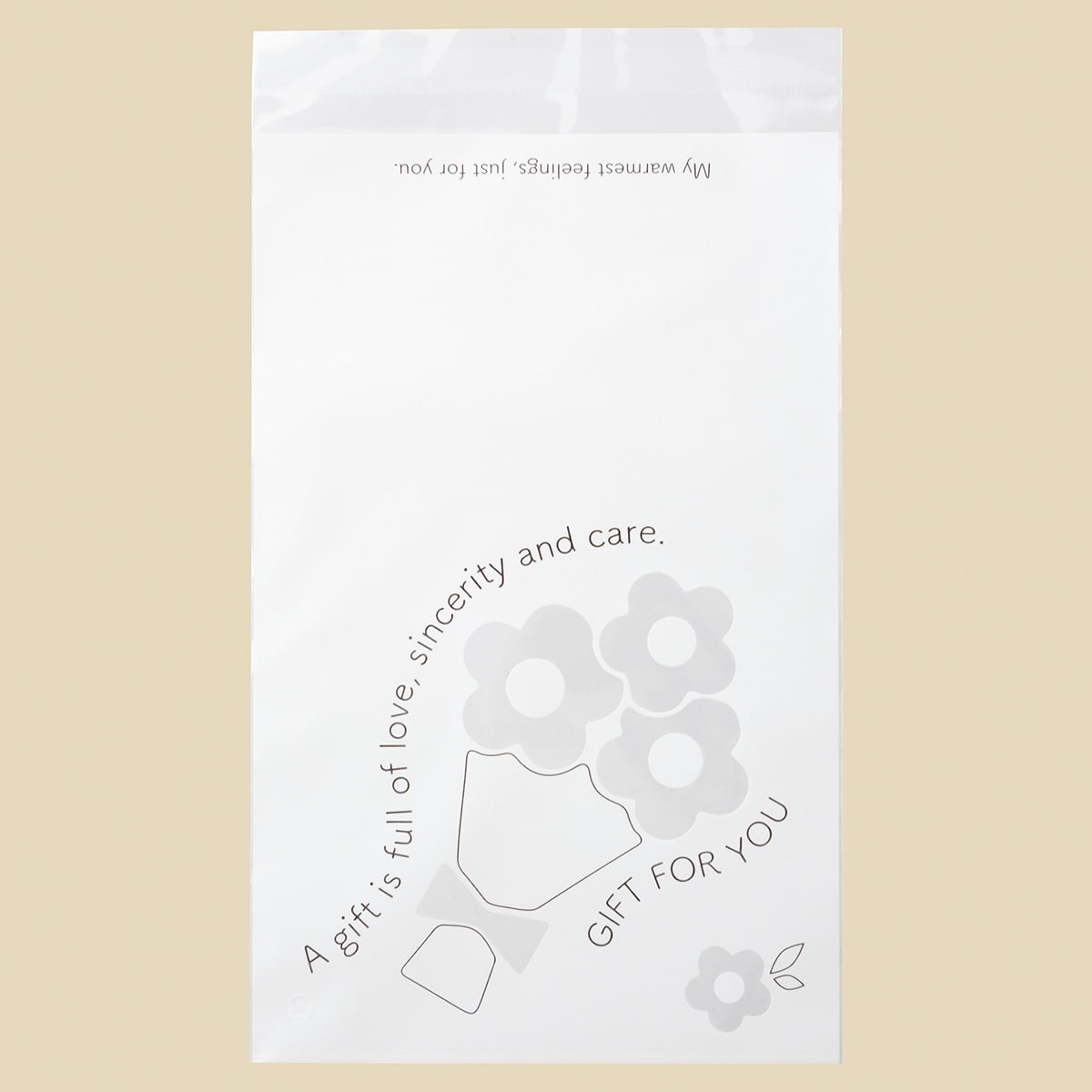 【50枚】テープ付きOPPギフトバッグ ブーケ