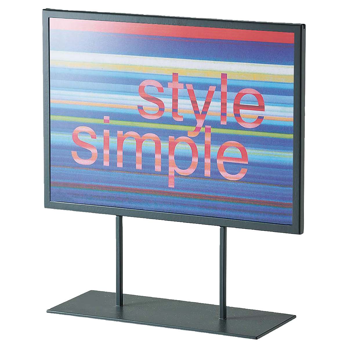 2個 スチール製ポップスタンド 小(両面仕様)〔ストエキオリジナル〕(A5