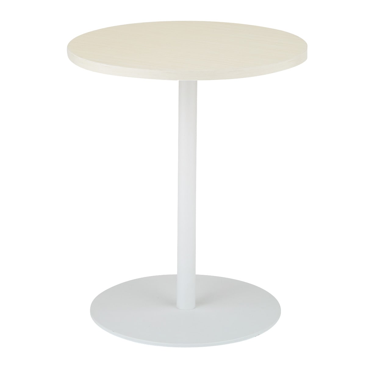 ラウンドカフェテーブル 白脚 直径60cm〔ストエキオリジナル〕 高さ