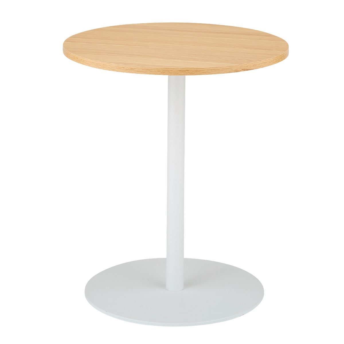 ラウンドカフェテーブル 白脚 直径60cm〔ストエキオリジナル〕 高さ