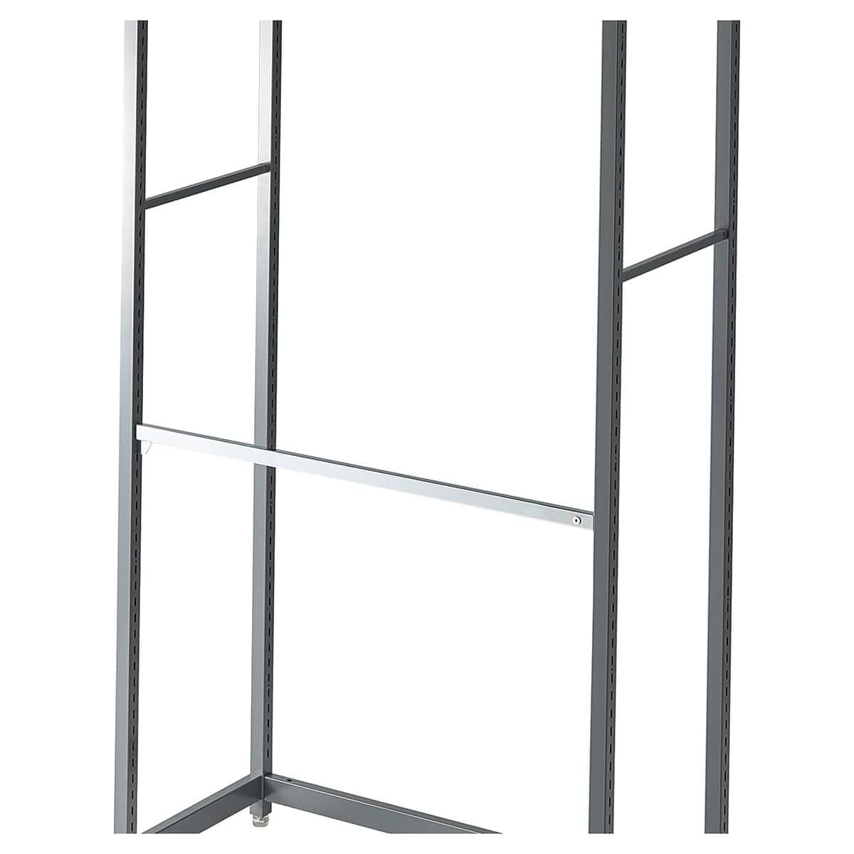 スリット直付け角バーハンガー 幅75cmクロームラテラル・ロコ用〔ストエキオリジナル〕