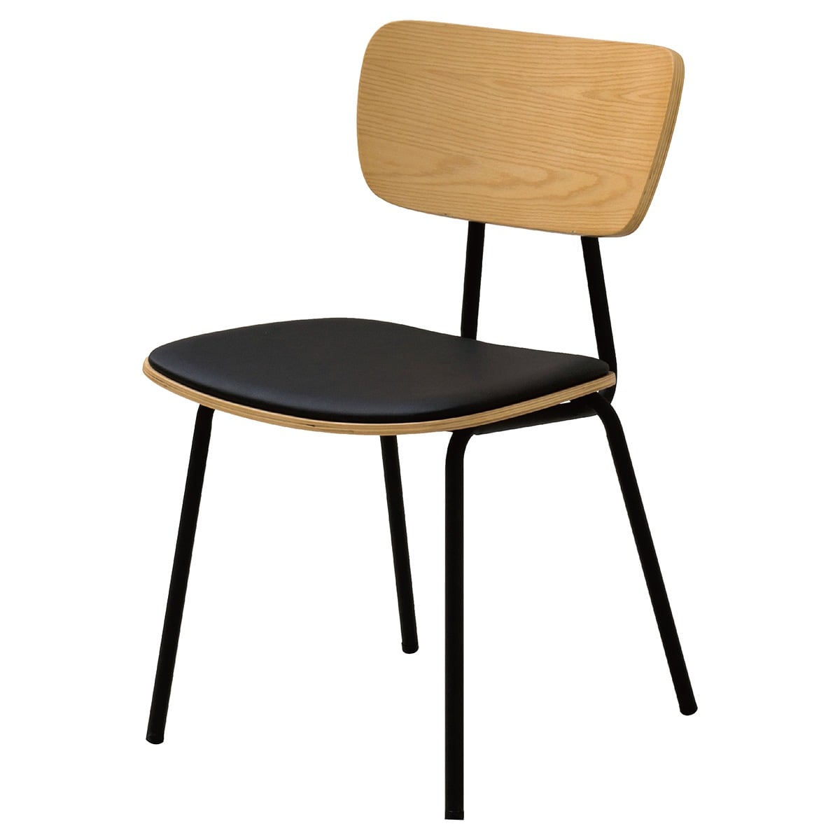 背合板スチールチェア