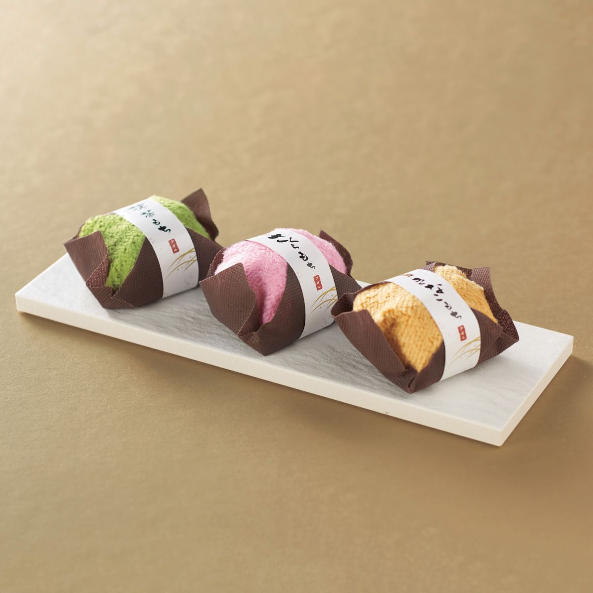 【240個】ふんわり和菓子タオル(3色アソート)