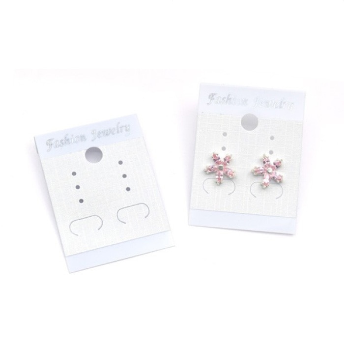 50枚 ピアス・イヤリング用台紙(白) 