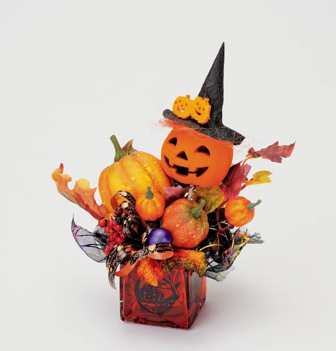 公式 通販ストア エキスプレス グラスポットアレンジ ハロウィンアレンジ 店舗運営用品