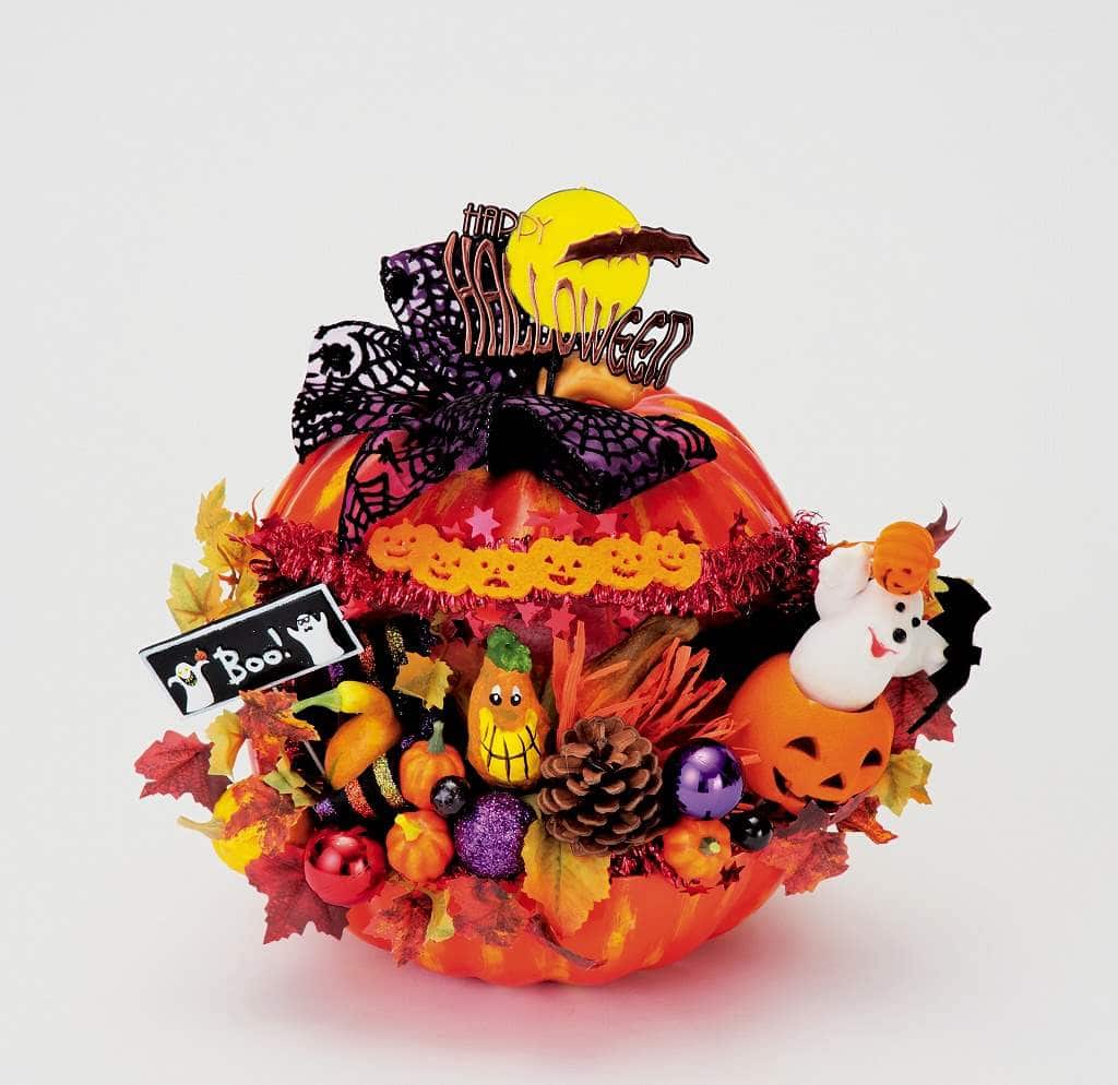 公式 通販ストア エキスプレス パンプキン アレンジ 大 ハロウィンアレンジ 店舗運営用品