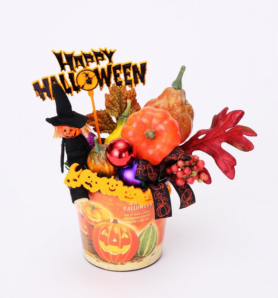 ストエキ ハロウィン バケツアレンジ ハロウィンアレンジ 店舗装飾用品