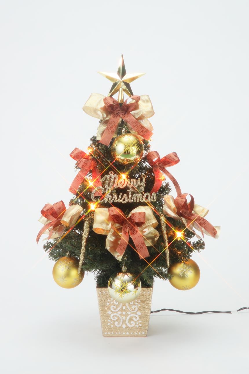 60cm陶器ツリー(クリスマスアレンジ): 店舗装飾用品【通販