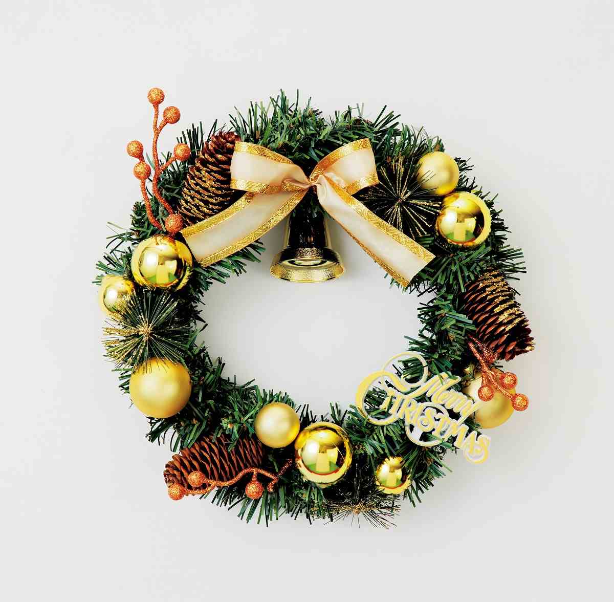 ストエキ クリスマス ボールリース 小 クリスマスアレンジ 店舗運営用品