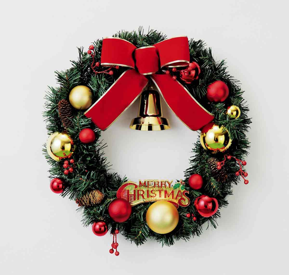 ストエキ クリスマス ボールリース 大 クリスマスアレンジ 店舗運営用品