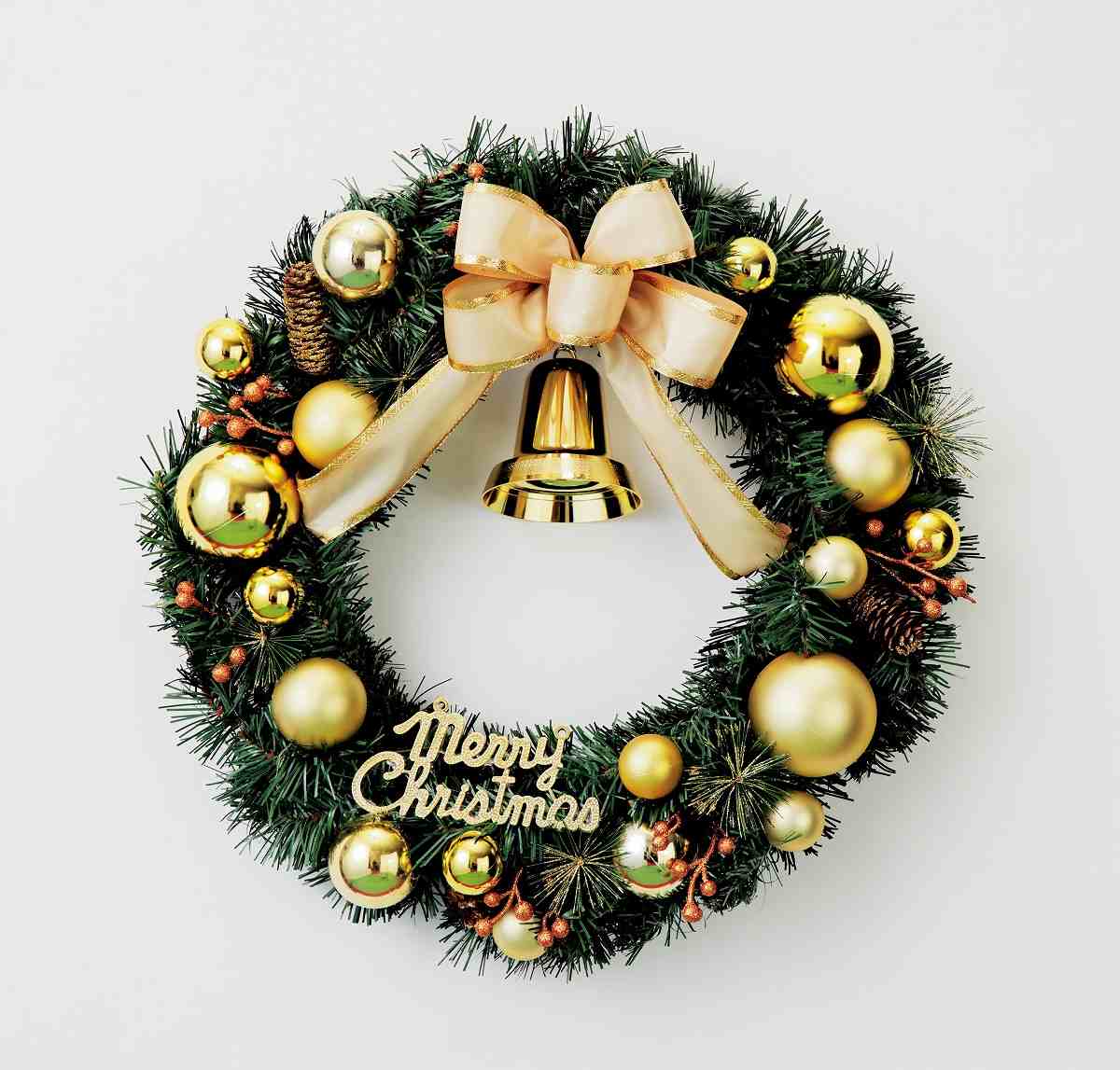 ストエキ クリスマス ボールリース 大 クリスマスアレンジ 店舗運営用品