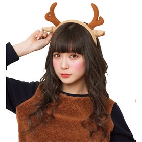 トナカイ着ぐるみ帽子 頭囲62cm クリスマスイベントグッズ 通販 ストア エキスプレス