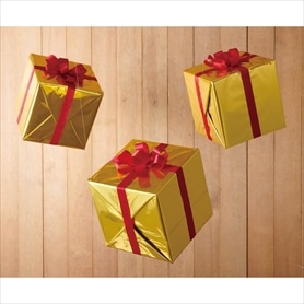 25cm特大プレゼントボックス クリスマス天井飾り レッド クリスマス飾り通販 ストエキ