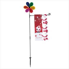 3連サンタフラッグ クリスマス