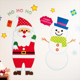 楽天市場】キラキラシール サンタクロース クリスマスツリー