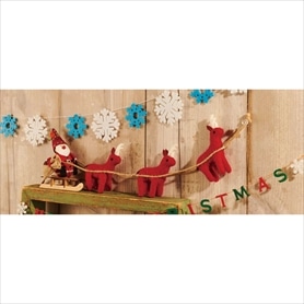 フェルトキャラクタースタンド サンタ&ソリ