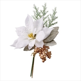 【6束】ホワイトポインセチアミックスバンチ