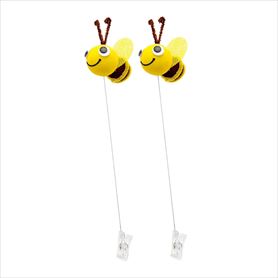 モチーフクリップ2本 みつばち