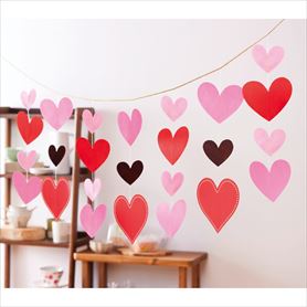 バレンタインハートガーランド幅160cm