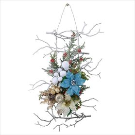クリスマススワッグ　青いバレリーナ クリスマススワッグ 青いバレリーナ