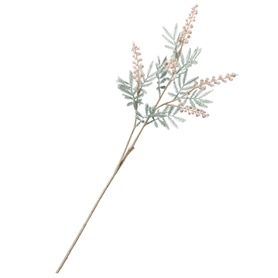 6本 スノーアカシア造花スプレー54cm