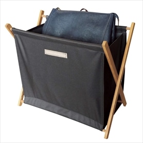 フタ付き収納バスケット ブラウン