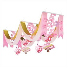 桜舞扇子2連ペナント