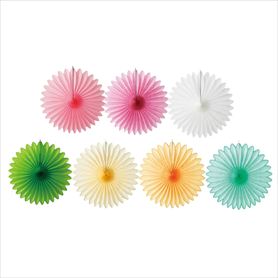 ハニカムラウンドペーパーファン44cm［ストエキオリジナル］