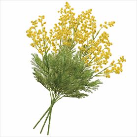 3本 ミモザ造花ブッシュセット 47cm