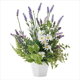ラベンダー造花アレンジ 高さ36cm